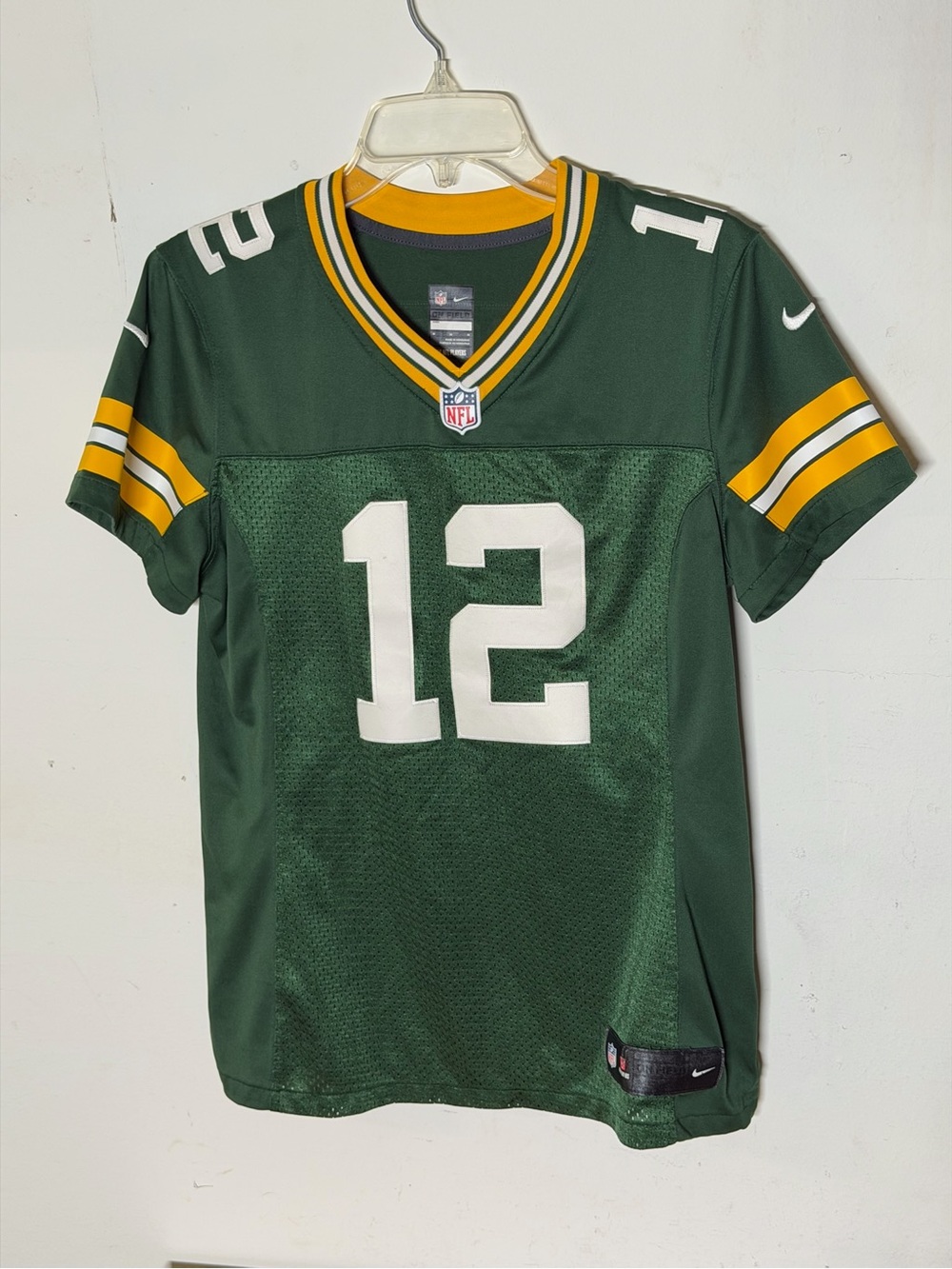 Nike Aaron Rodgers #12 Green Bay Packers On Field Jersey Green Women’s Sz Medium